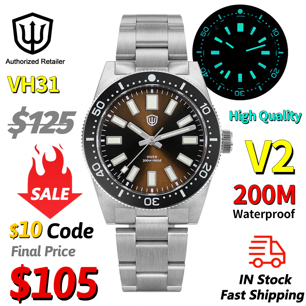 Vintage Watch Crystal - Watchdives WD1965 V2 Luxury Diver Watch