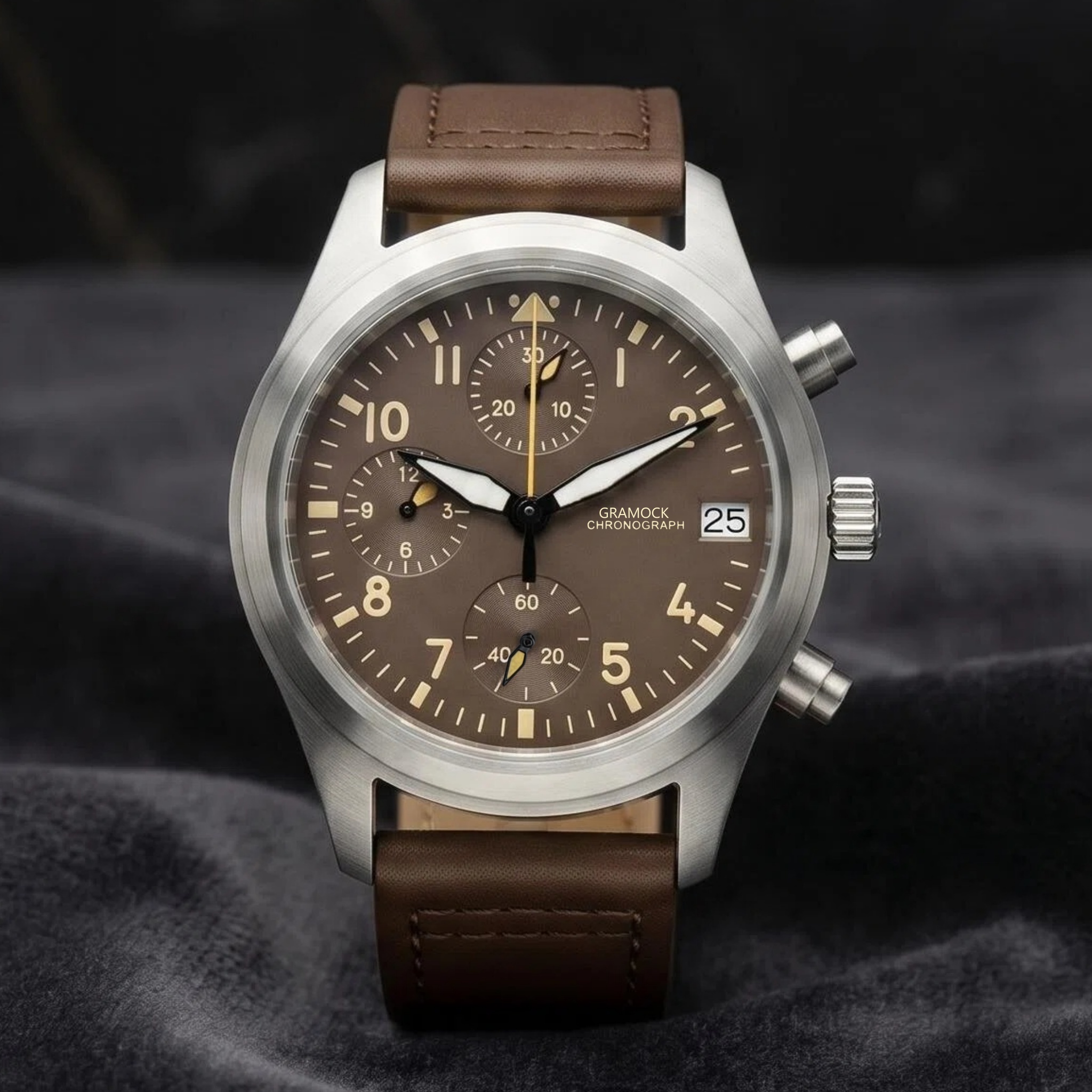 Vintage Watch Crystal - Men's 38mm Steel Dive Vintage Pilot