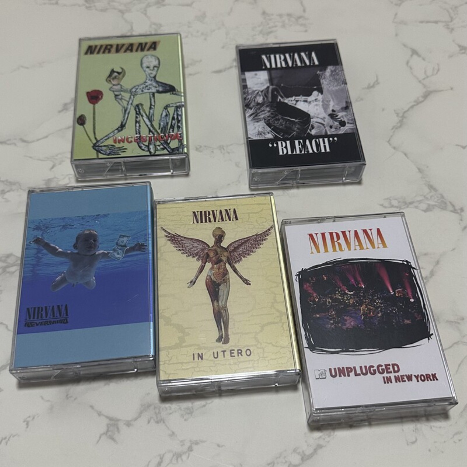 Vintage Collectible & Vintage Dolls - Nirvana Complete Album Collection Cassette Tape