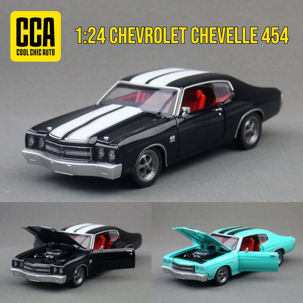 Vintage Collectible Toy Cars - 1/24 Chevrolet Chevelle 454 1970 Vintage