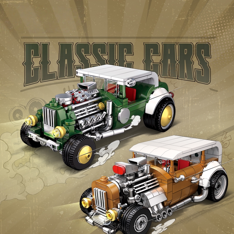 Retro vintage car building blo - Vintage Collectible Toy Cars 评论和价格