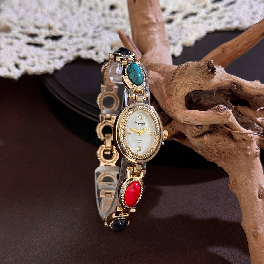Femme Quartz Watch with Colore - Vintage Watch Crystal 评论和价格
