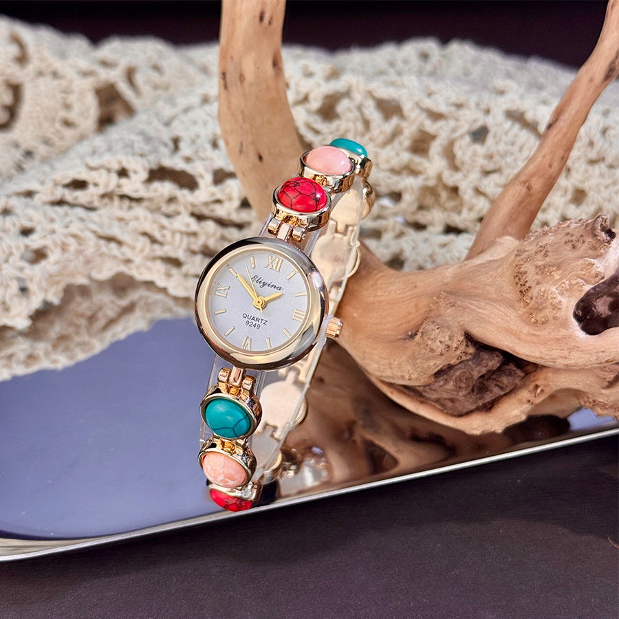 Femme Quartz Watch with Colore - Vintage Watch Crystal 评论和价格