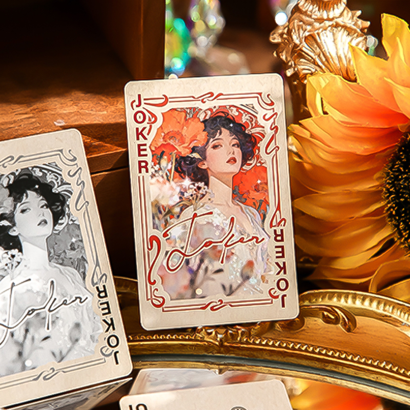 Mr.Paper 55pcs Gilded Flower D - Vintage Collectible Playing Cards 评论和价格
