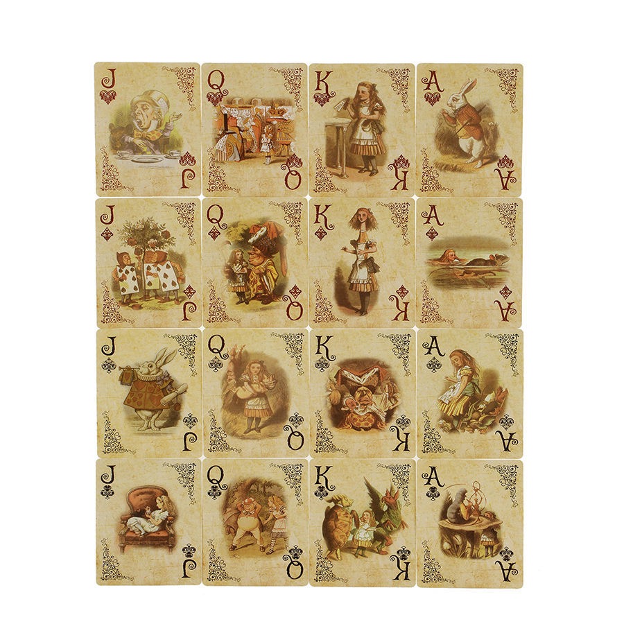 Vintage Alice in Wonderland Pl - Vintage Collectible Playing Cards 评论和价格