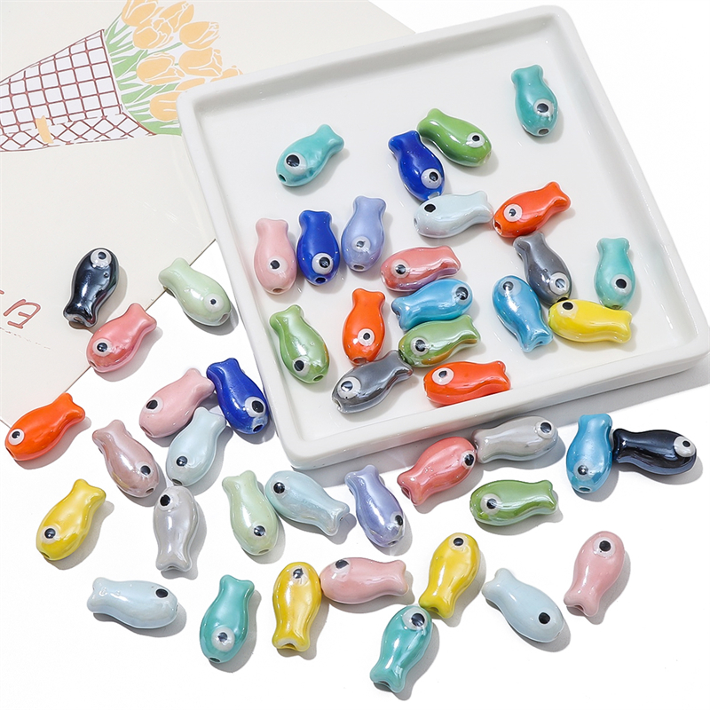 10Pcs Vintage Fish Ceramic Bea - Vintage Collector 评论和价格