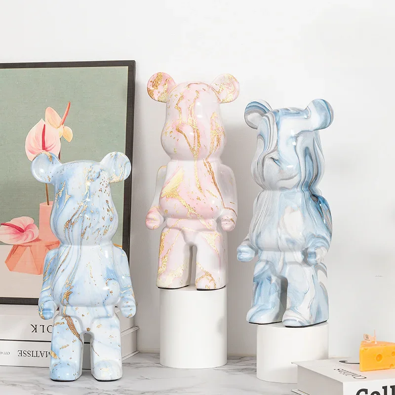 28cm Aesthetic Bear Figure Res - Vintage Collectible Marbles 评论和价格