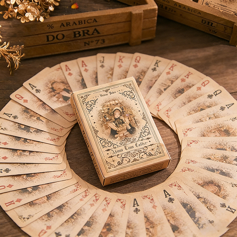 55retro anime girl playing car - Vintage Collectible Playing Cards 评论和价格