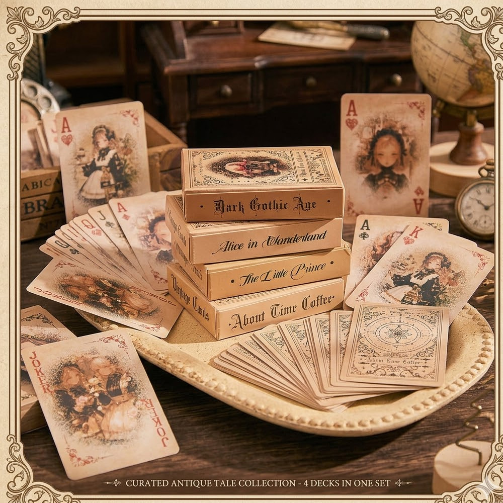 55retro anime girl playing car - Vintage Collectible Playing Cards 评论和价格