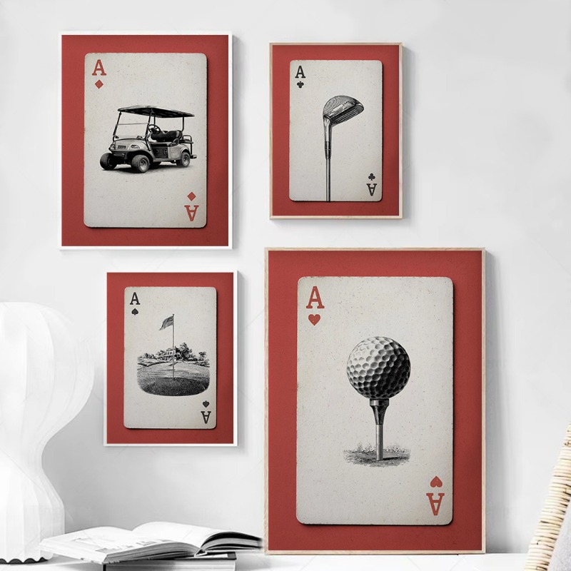 Vintage Golf Playing Cards Pos - Vintage Collectible Playing Cards 评论和价格