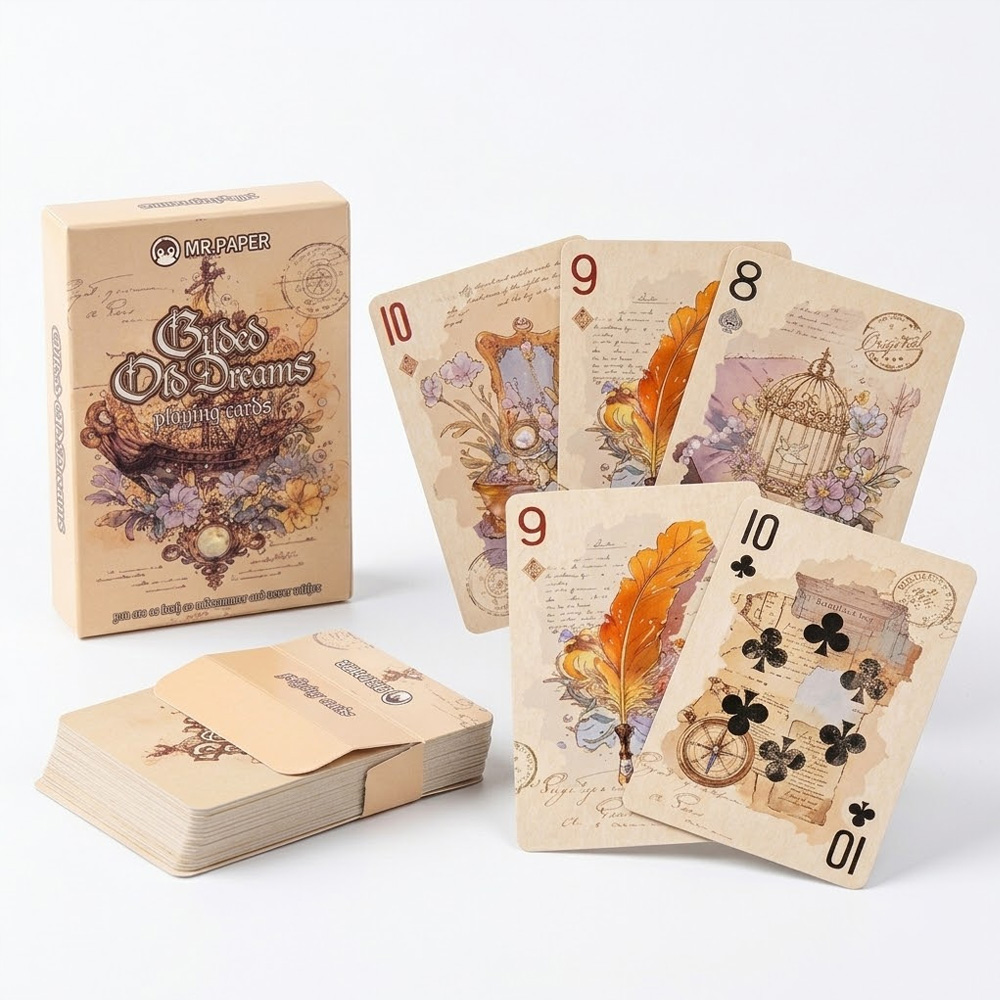 55Pcs Vintage Aesthetic Playin - Vintage Collectible Playing Cards 评论和价格