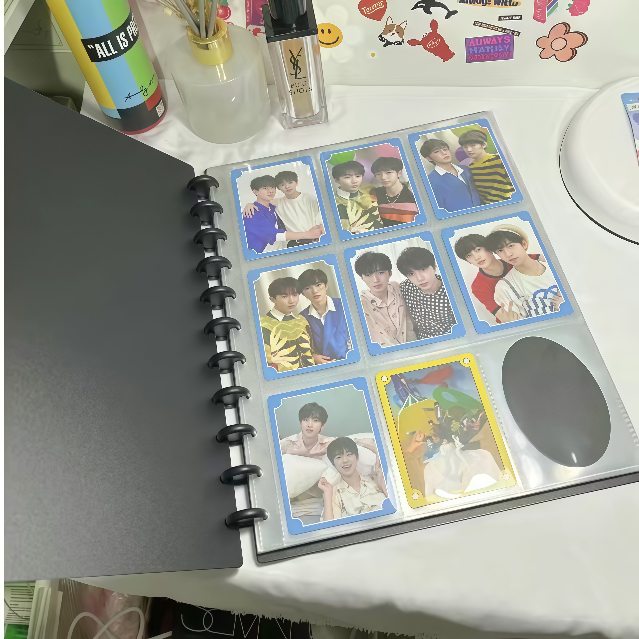 3-Inch Grid Mushroom Button Bi - Polaroid Photo Album 评论和价格