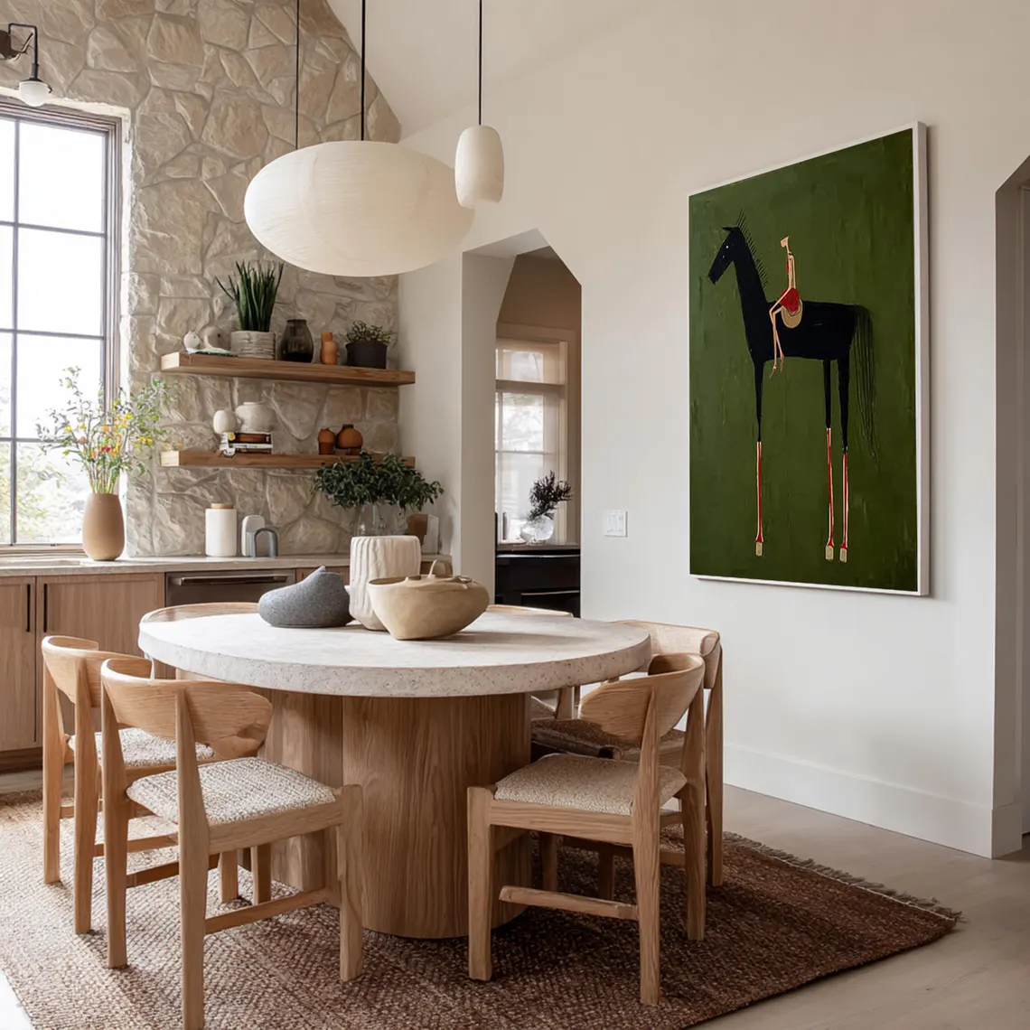 horse art Neutral Home Decorpa - Vintage Things Collection 评论和价格