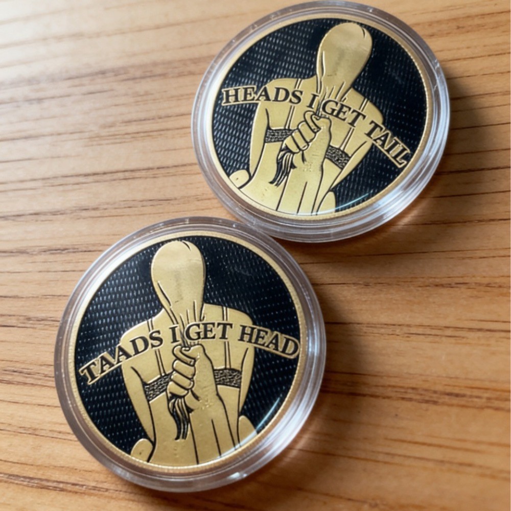 New Funny Heads and Tails Coin - Vintage And Collectible Toys 评论和价格