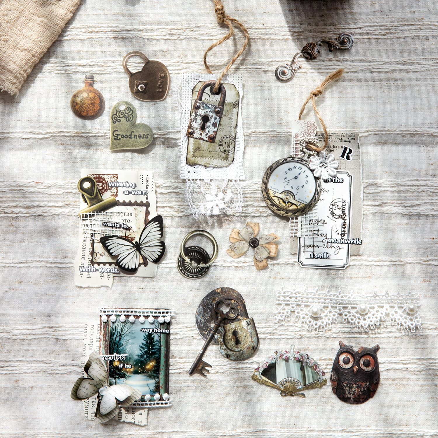 50pcs/1lot Kawaii Scrapbook St - Vintage Things Collection 评论和价格