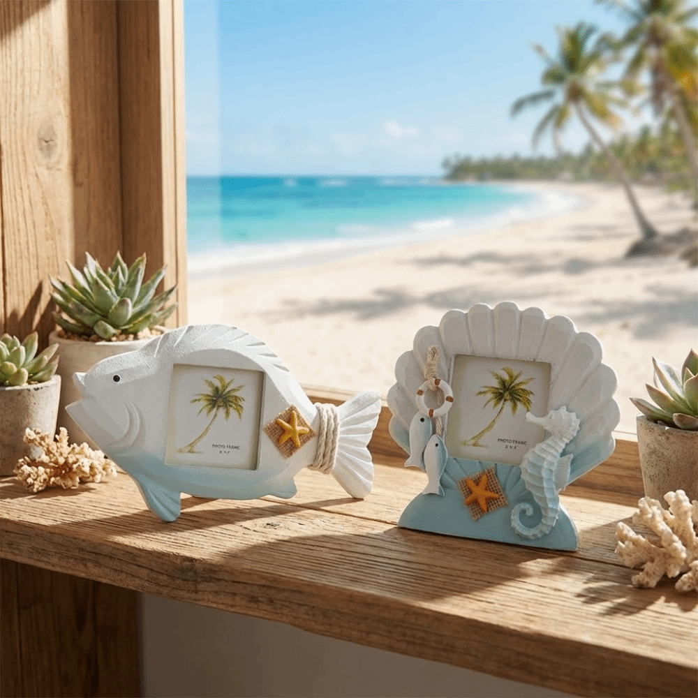 3-inch Ocean-Themed Photo Fram - Vintage Collectible Shop 评论和价格