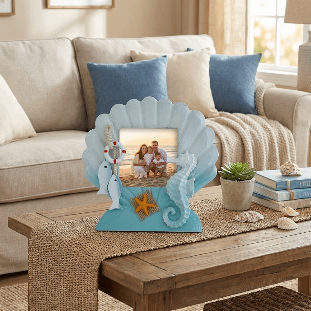 3-inch Ocean-Themed Photo Fram - Vintage Collectible Shop 评论和价格