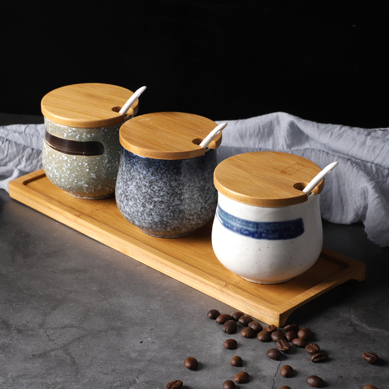 Ceramic Seasoning Jar Salt Sug - Vintage Collectible Spoons 评论和价格