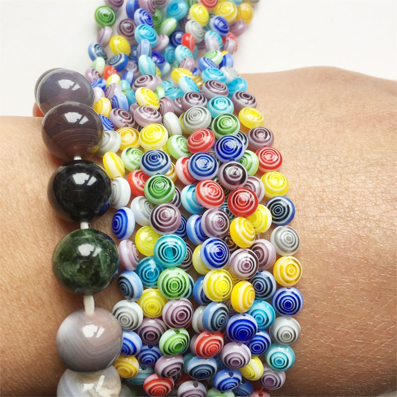 Ped Circles Flower Murano Mill - Vintage Collectible Marbles 评论和价格
