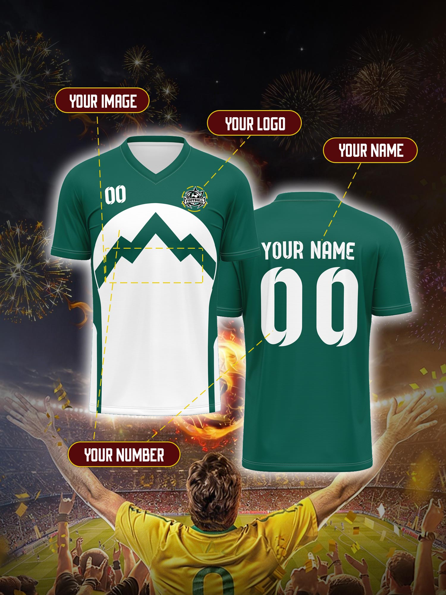 Custom Soccer Jersey With Cust - Vintage Collector 评论和价格