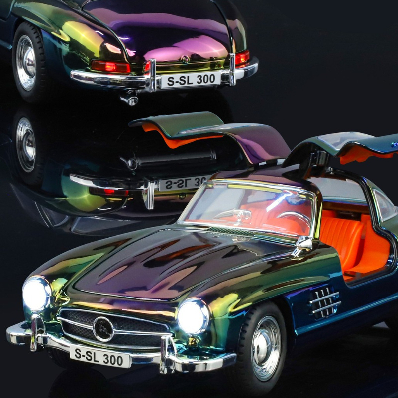1:24 300SL Vintage Car Simulat - Vintage Collectible Toy Cars 评论和价格