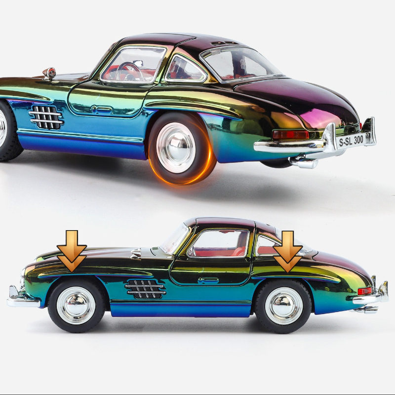 1:24 300SL Vintage Car Simulat - Vintage Collectible Toy Cars 评论和价格
