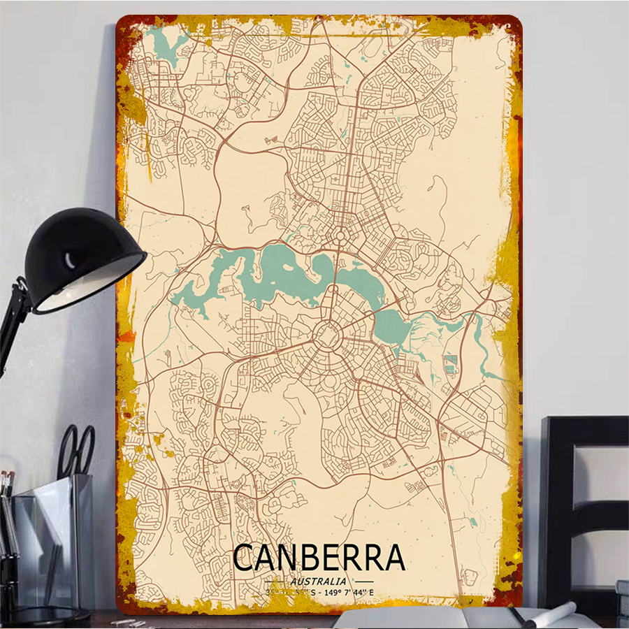 Canberra Australia City Map Me - Canberra Vintage & Collectible Centre Reviews 评论和价格