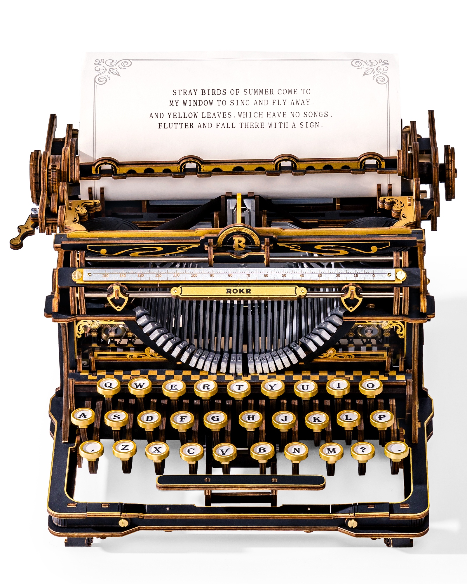 ROKR 3D Wooden Typewriter Puzz - Vintage And Collectible Toys 评论和价格