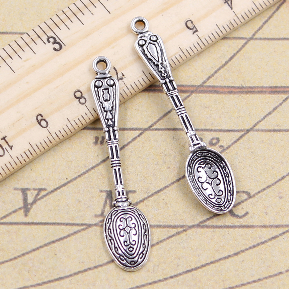 10pcs Charms Pattern Spoon 48x - Vintage Collectible Spoons 评论和价格