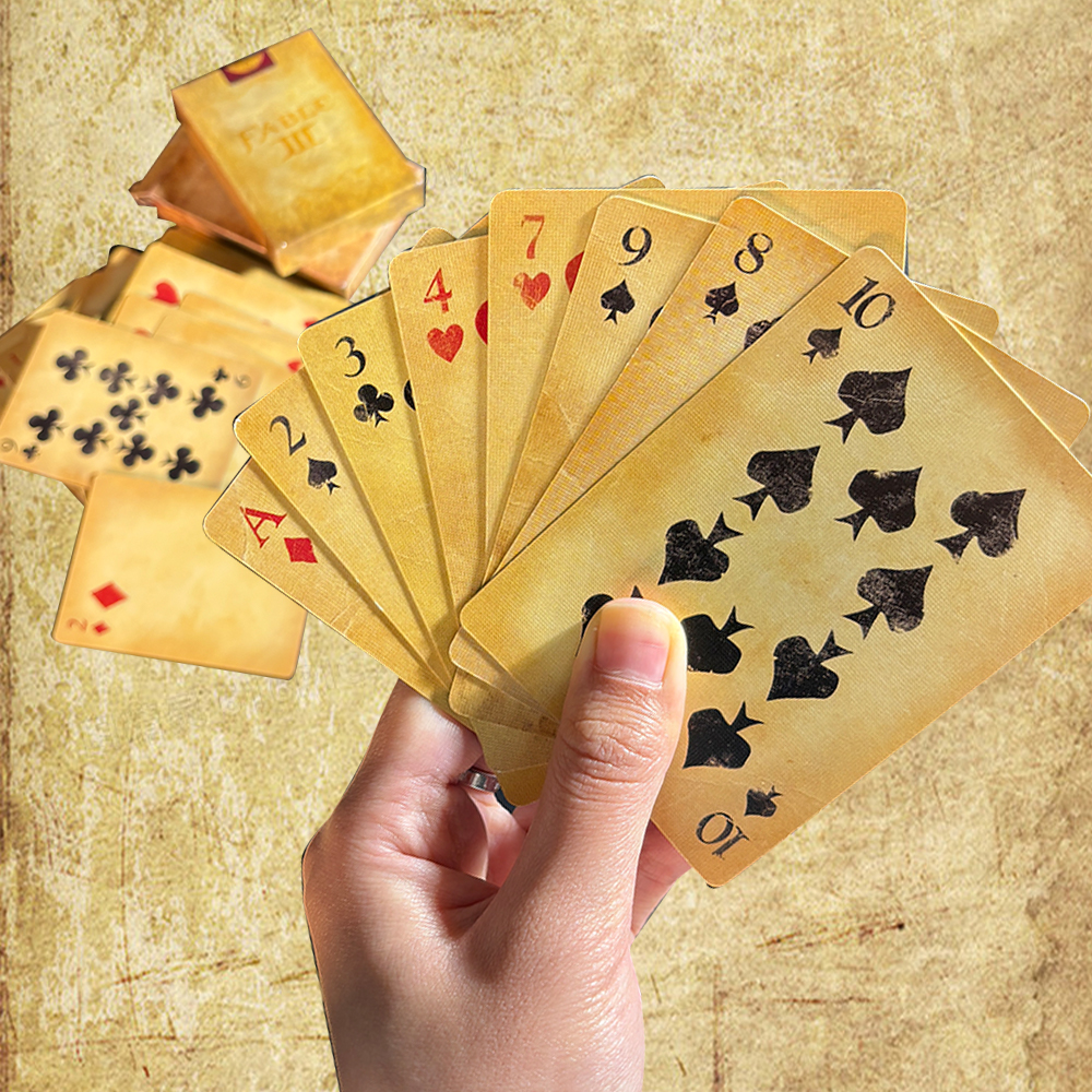 Vintage Distressed Playing Car - Vintage Collectible Playing Cards 评论和价格