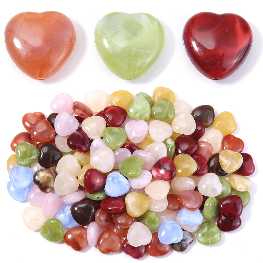 30pcs/lot Heart Shape Acrylic  - Vintage Collectible Marbles 评论和价格