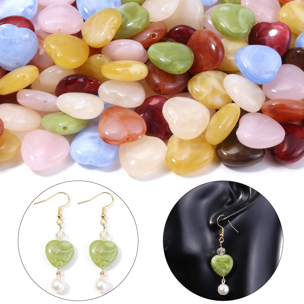 30pcs/lot Heart Shape Acrylic  - Vintage Collectible Marbles 评论和价格