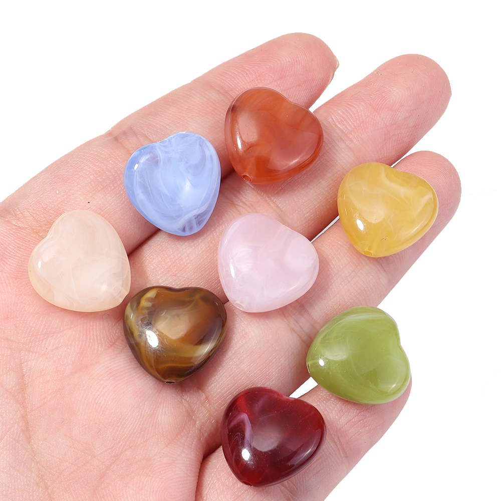 30pcs/lot Heart Shape Acrylic  - Vintage Collectible Marbles 评论和价格