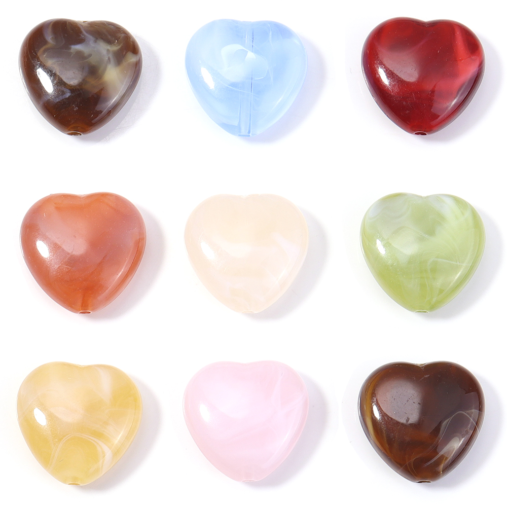 30pcs/lot Heart Shape Acrylic  - Vintage Collectible Marbles 评论和价格