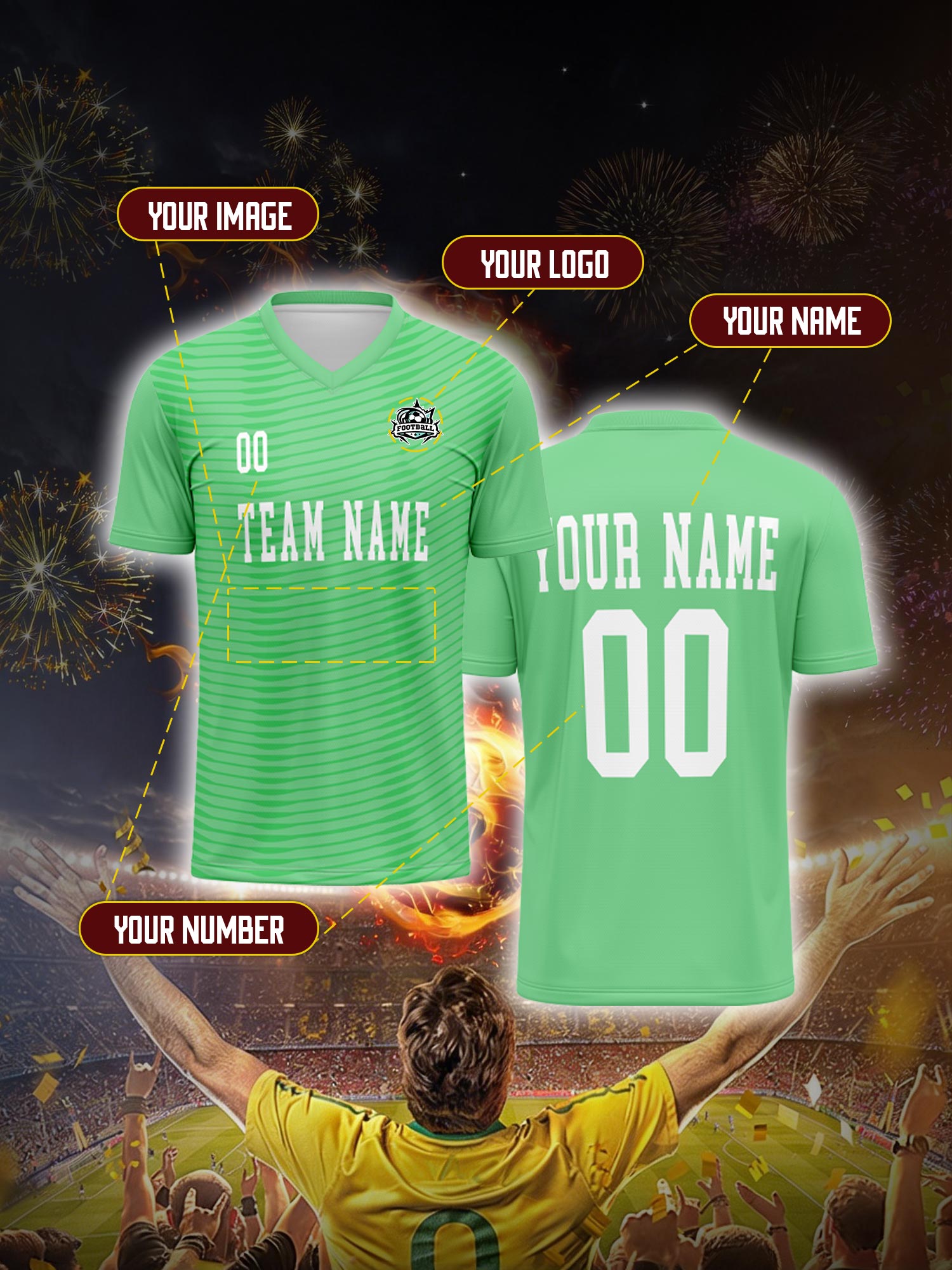 Custom Soccer Jersey With Cust - Vintage Collector 评论和价格