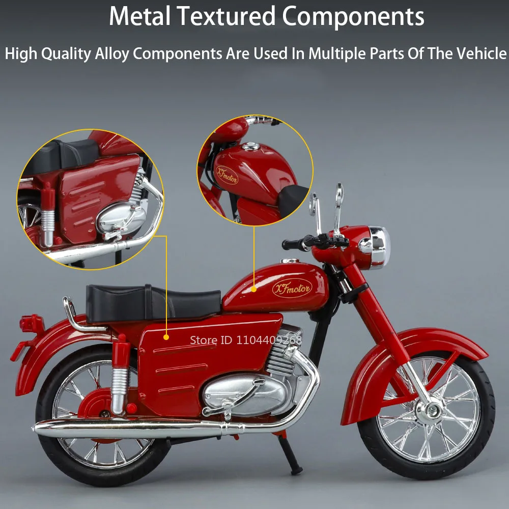 1:10 Scale XF250 Motorcycle Mo - Vintage Collectible Toy Cars 评论和价格