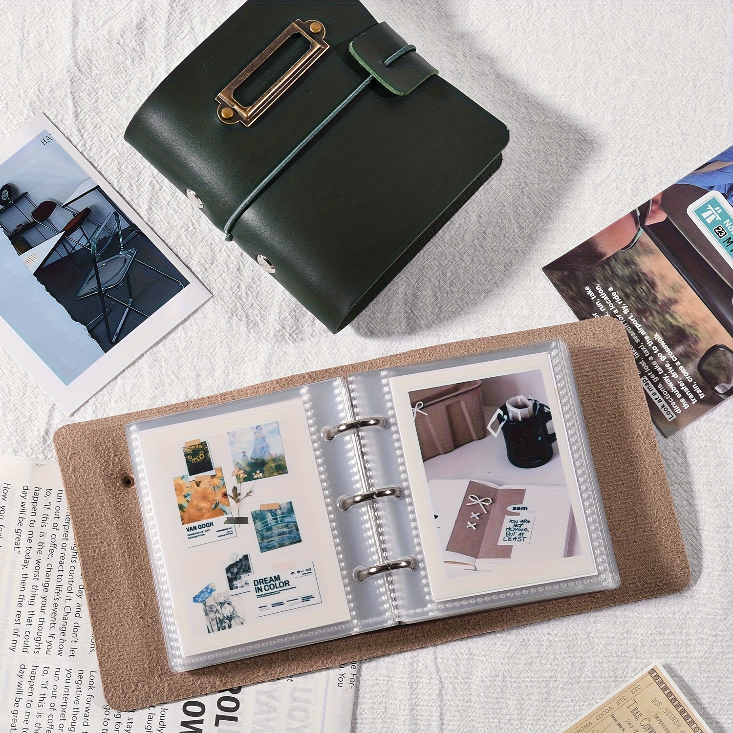 Photo Album Storage, Retro Lea - Polaroid Photo Album 评论和价格
